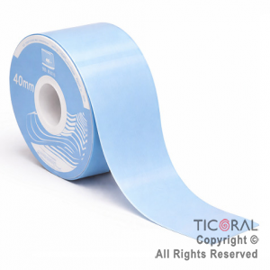 CINTA LISA 40 MM X 25 MTS CELESTE